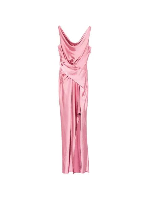 draped maxi dress by AMSALE
