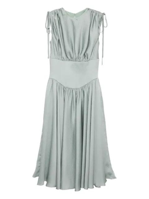 hammered satin dress by AMSALE