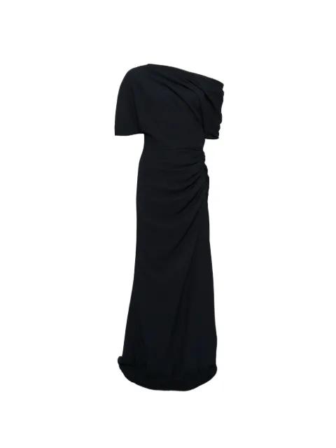 pebble crepe slouch maxi dress by AMSALE