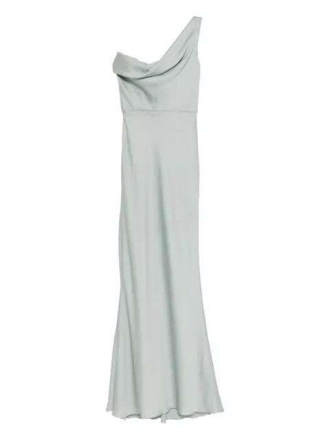 satin hammered gown by AMSALE
