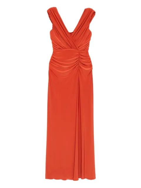 satin jersey dress by AMSALE