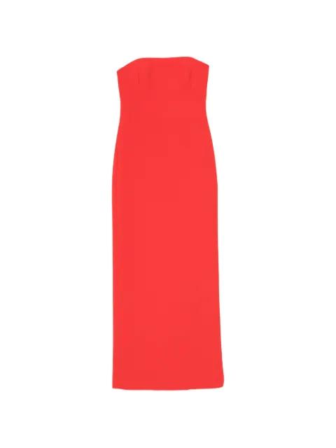 strapless column maxi dress by AMSALE