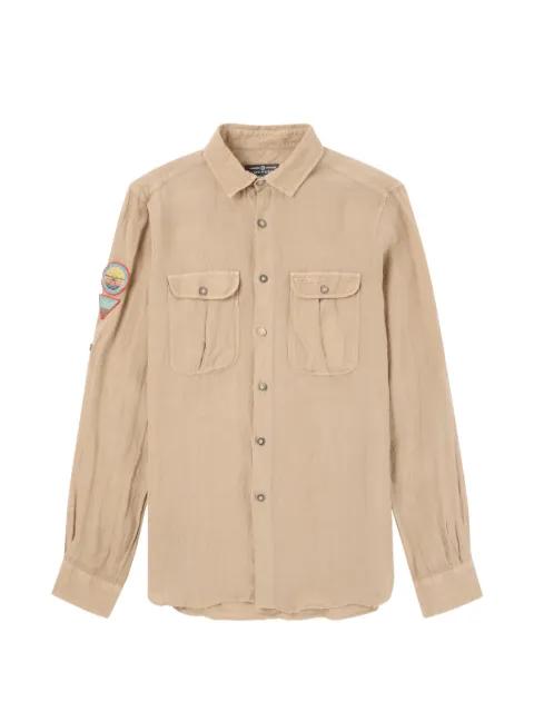 patch-detail flap-pocket shirt by AMUNDSEN