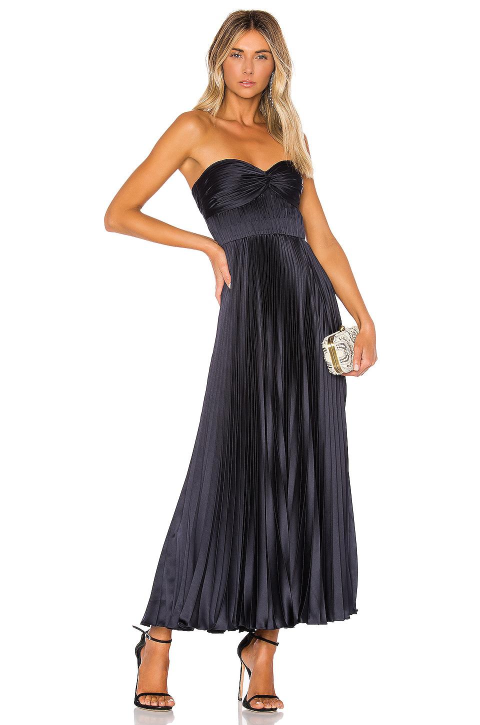 AMUR Belle Dress in Navy by AMUR