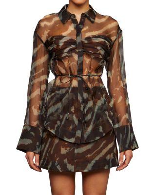 Clea Sheer Silk Blouse by AMUR