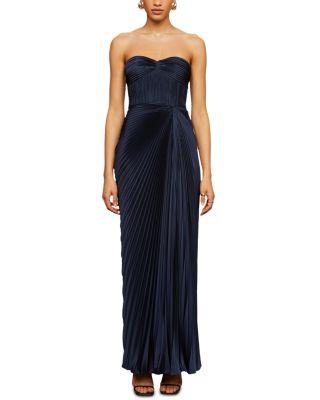 Joyceanne Pliss&eacute; Gown by AMUR