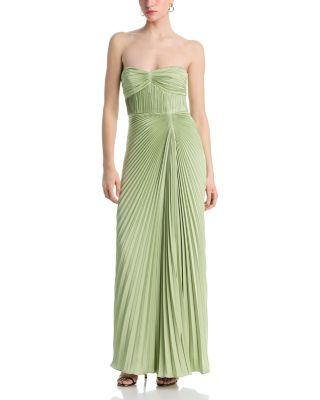 Joyceanne Pliss&eacute; Gown by AMUR
