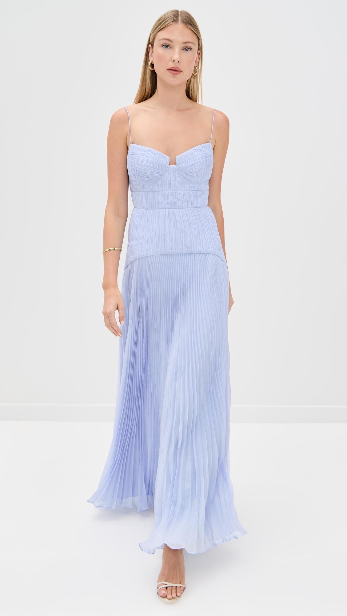Saylor Pleated Gown by AMUR