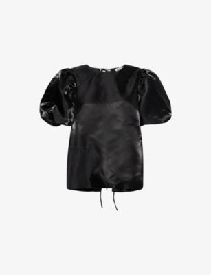 Aurora Balloon-Sleeves Woven Top by AMY LYNN