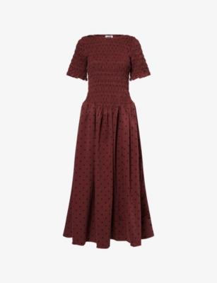 Beatrix Short-Sleeves Woven Maxi Dress by AMY LYNN