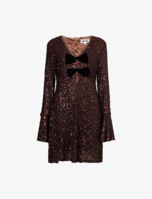 Diana Sequin Woven Mini Dress by AMY LYNN