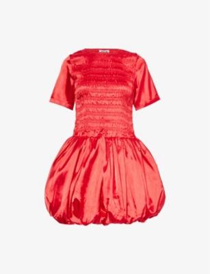 Eleanor shirred stretch-woven mini dress by AMY LYNN Eleanor shirred stretch-woven mini dress by AMY LYNN