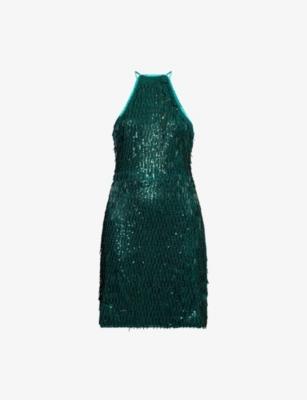 Foxy Sequin Woven Mini Dress by AMY LYNN