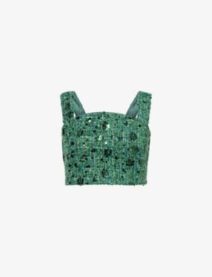 Lola Cropped Woven Top by AMY LYNN