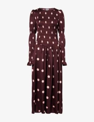Mabel Long-Sleeves Woven Maxi Dress by AMY LYNN