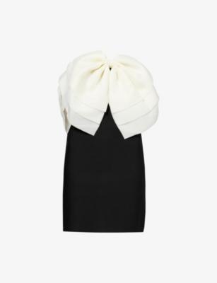 Oscar Bow-Embellishment Knitted Mini Dress by AMY LYNN