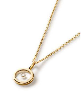 10K Gold Floating Lab Grown Diamond Necklace by ANA LUISA