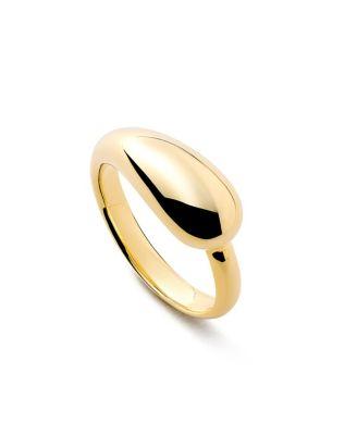 Bexley Brass Gold Band Ring by ANA LUISA