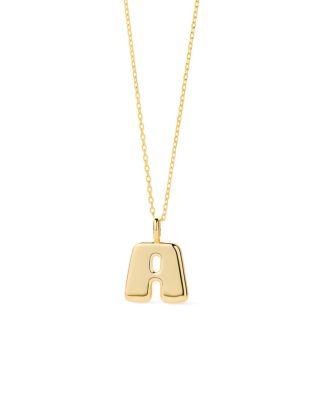 Bubble Letter Necklace by ANA LUISA