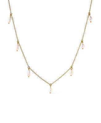 Loki Gold Pearl Necklace by ANA LUISA