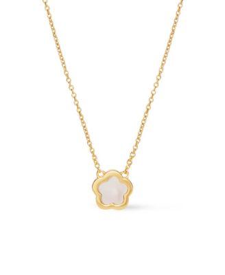 Mother of Pearl Inlay Flower Pendant - Saya by ANA LUISA