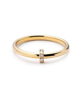 Solid Gold Lab Grown Diamond Link Ring by ANA LUISA