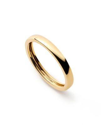 Solid Gold Slim Eclipse Ring by ANA LUISA