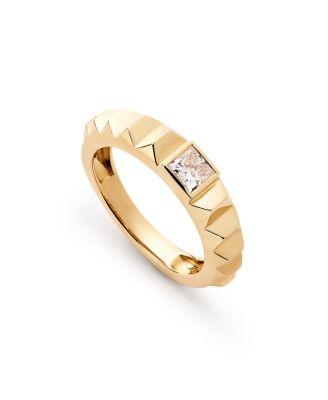 Solid Yellow Gold Lab Grown Diamond Astrid Ring by ANA LUISA