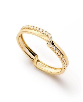 Solid Yellow Gold - Lab Grown Diamond Elevate Ring by ANA LUISA