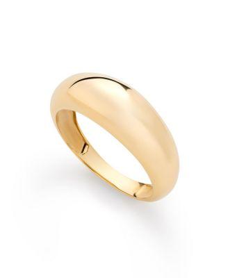 Solid Yellow Medium Dome Ring by ANA LUISA