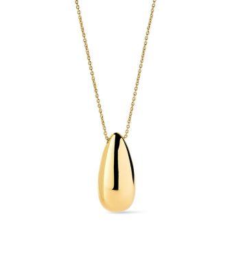 Soren Brass Gold Pendant Necklace by ANA LUISA