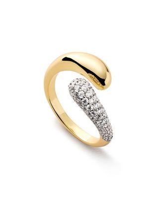 Toby Brass Gold Band Ring by ANA LUISA