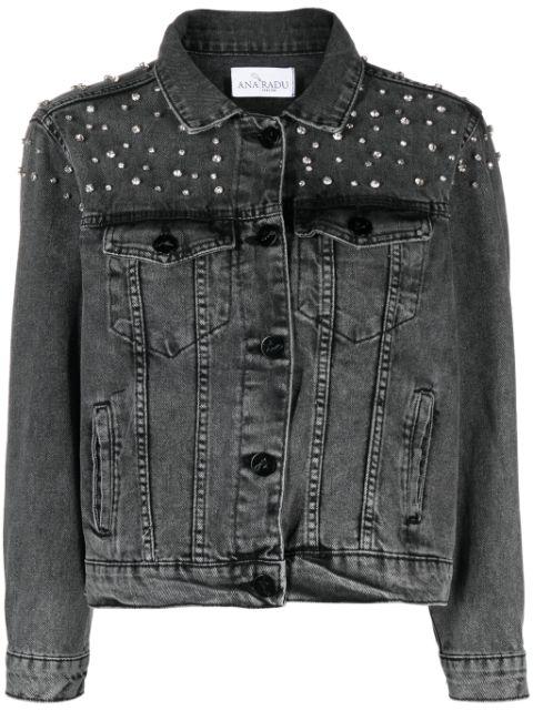crystal-embellished denim jacket by ANA RADU