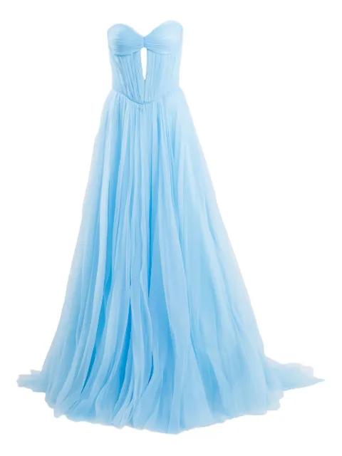 cut-out detailing strapless maxi dress by ANA RADU