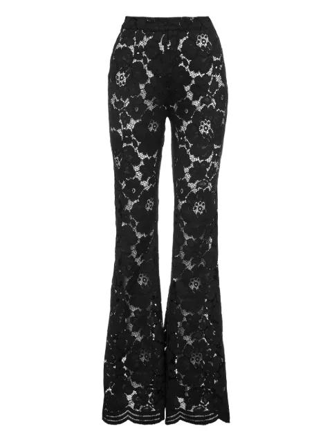 floral-lace trousers by ANA RADU