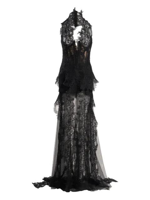 lace-detailed maxi dress by ANA RADU