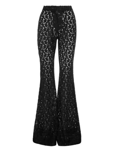 lace flared trousers by ANA RADU