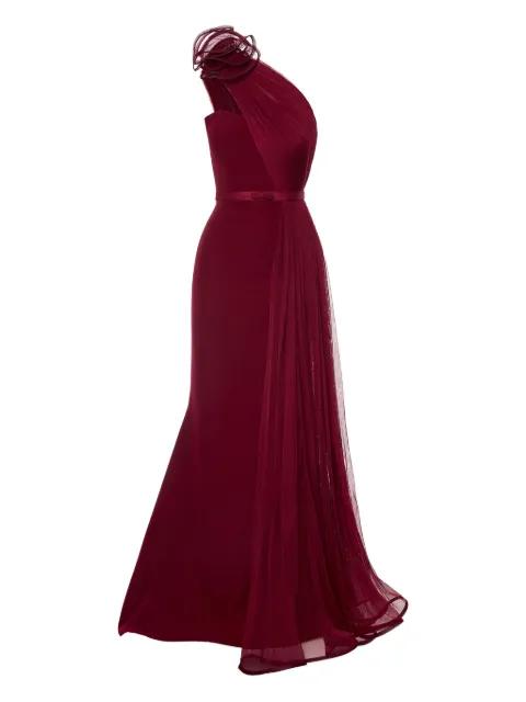 rose-embellished maxi dress by ANA RADU