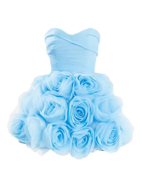 rose strapless mini dress by ANA RADU