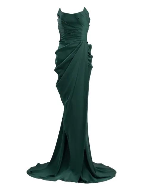 ruched-detailed strapless maxi dress by ANA RADU
