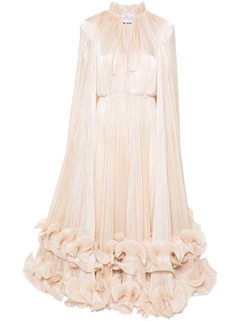 ruffle-detail maxi dress by ANA RADU