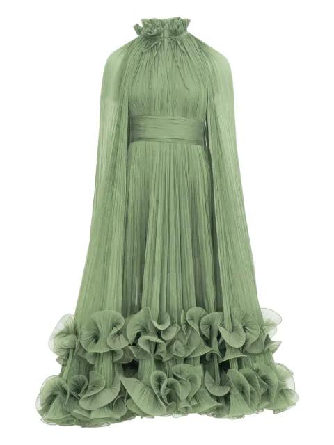 ruffled cape dress by ANA RADU