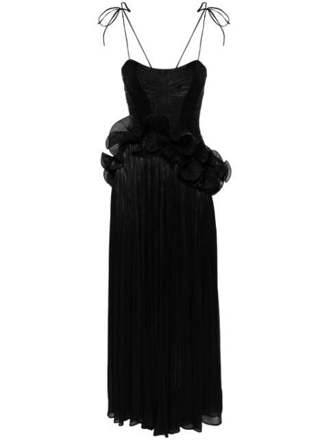 ruffled maxi dress by ANA RADU