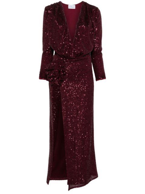 sequin-embellished bodysuit and skirt set by ANA RADU