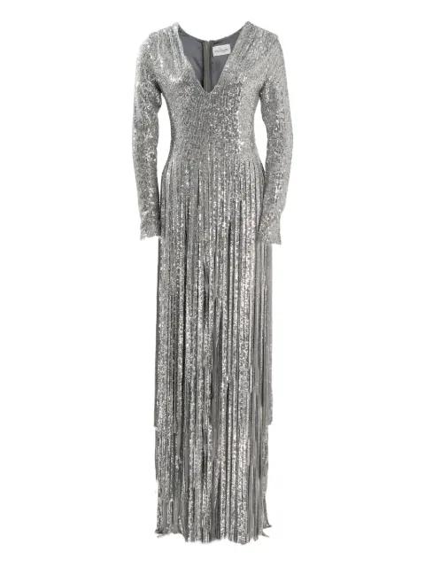 sequin-embellishment maxi dress by ANA RADU