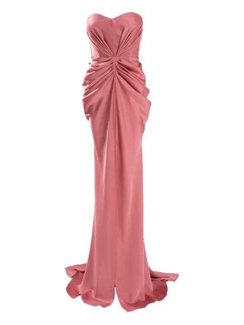 strapless maxi dress by ANA RADU