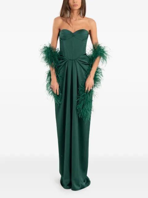 strapless maxi dress by ANA RADU