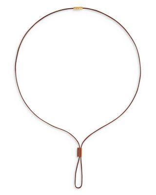 Cheval Leather Necklace by ANABEL ARAM