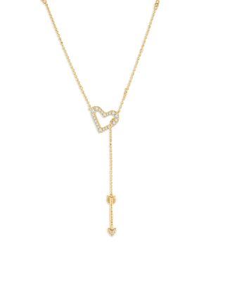 Heart Lariat Necklace by ANABEL ARAM