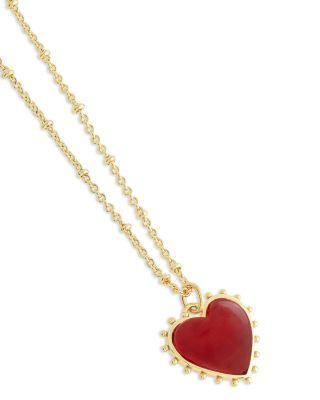 Heart Stone 18K Yellow Gold Plated Stone Necklace by ANABEL ARAM